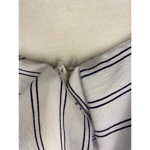 Japna White Striped Tank Shirt Women's Medium - Picture 6 of 14